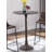 Abarne Mahogany Round Metal Base Dining Table