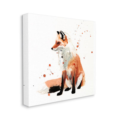 « assis fox-orange animal orange » par victoria borges-reproduction d’art
