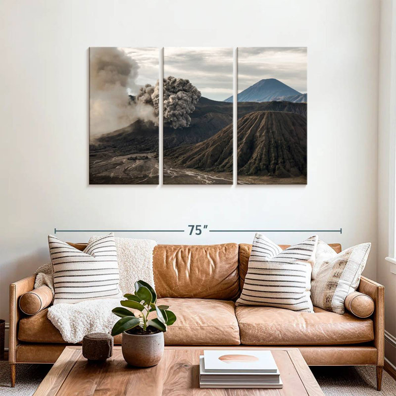 Alvord Volcanic Eruption, 36" H x 57" W