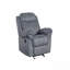 Fauteuil inclinable et oscillant bicolore en velours gris