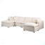 Canapé modulaire 123,6 "avec repose-pieds pour salon-529336099