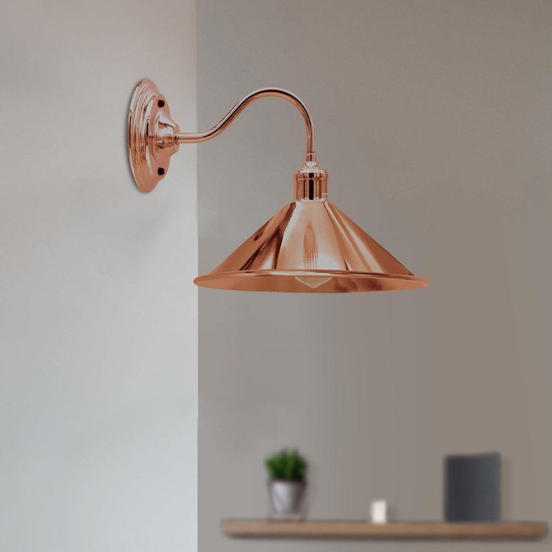 Clementina Armed Sconce, No, Rose Gold