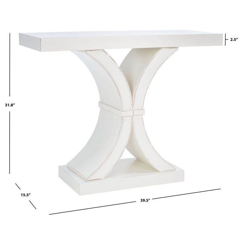 Resmie 39.5'' Console Table, Creme