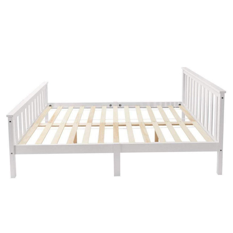 Popplestone Solid Wood Bed, Double (4'6)