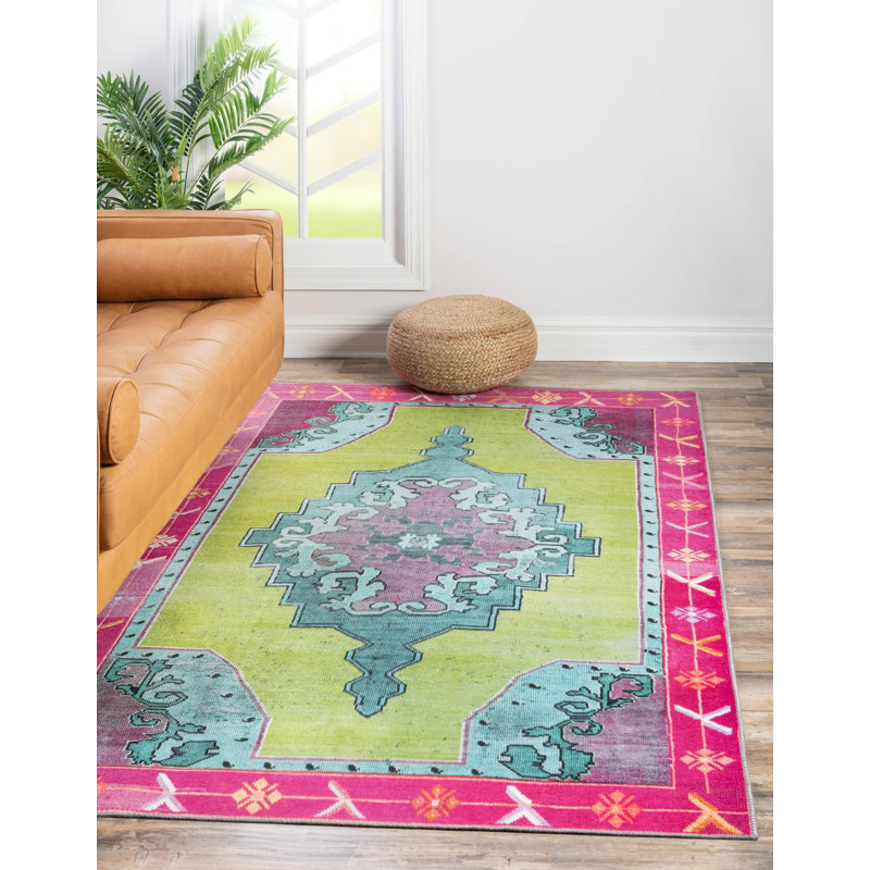 Tapis traditionnel bleu oppi, Rectangle 2 pi x 3 pi