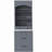 [Assembly Video Provided] TOPMAX Modern 83.7inch High Kitchen Pantry, Freestanding Tall Kitchen Hutch with Faux Marble Top, Display Cupboard Cabinet with 5 Storage Drawers and Adjustable Shelf, Gray-129155286-129155287