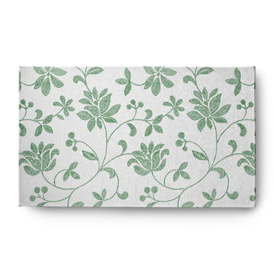 Chenille Floral Indoor Rug