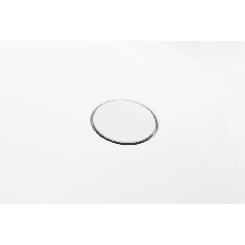 Lab 65.88'' L Soaking Bathtub, Matte White, White/Polished Chrome