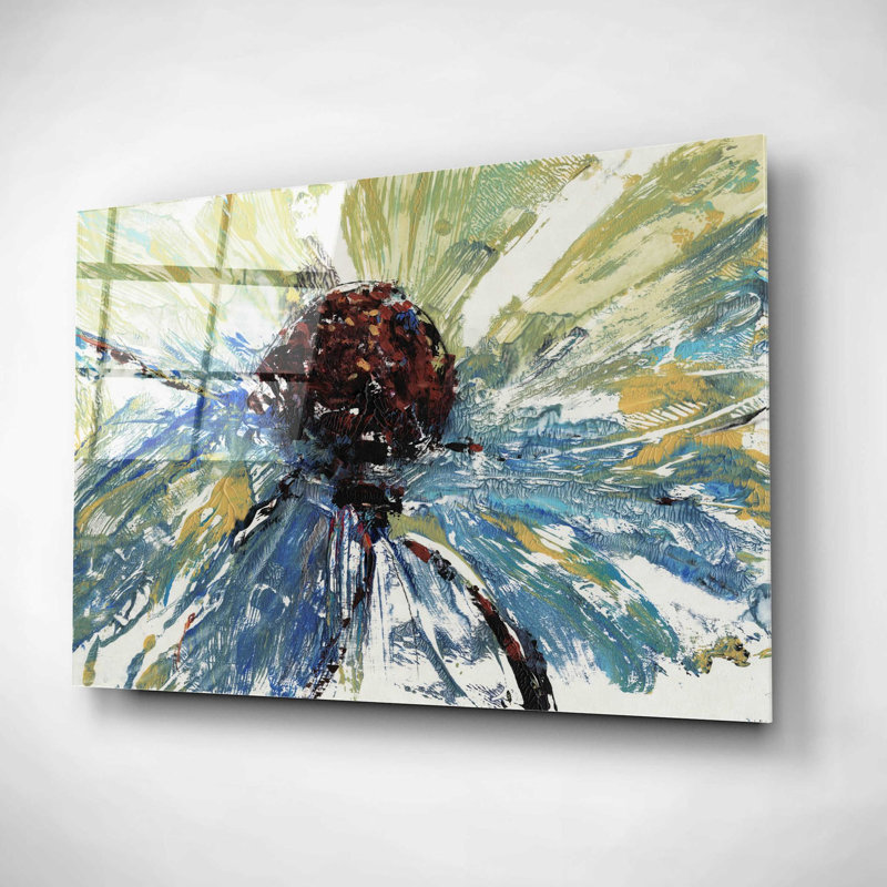 «Blue Splash II» par Tim O'Toole, art mural en verre acrylique, H 12 po x l 16 po x P 0,13 po