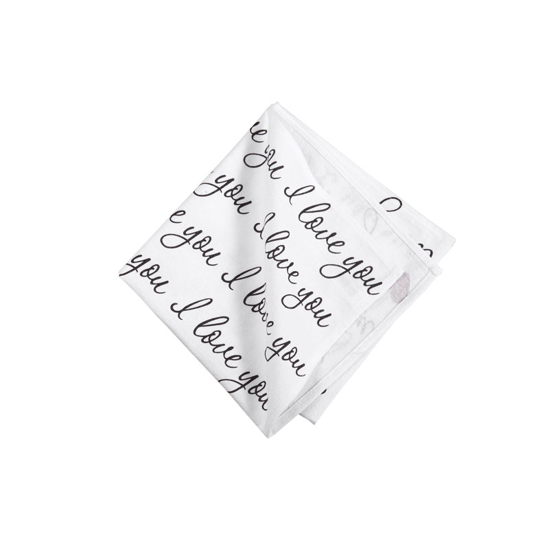 Serviette en coton 18 po Abdul'Malik I Love You Script