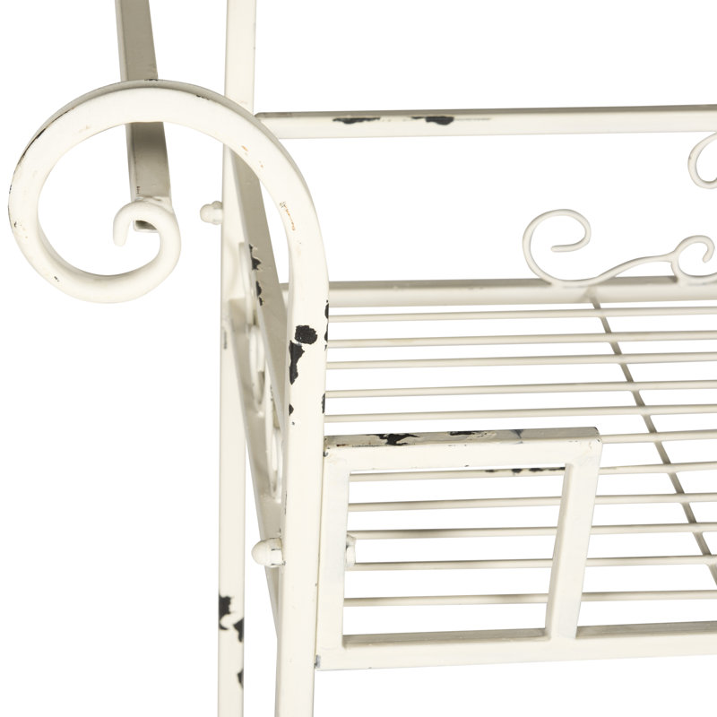Noreen Outdoor 3 Tier Shelf, White