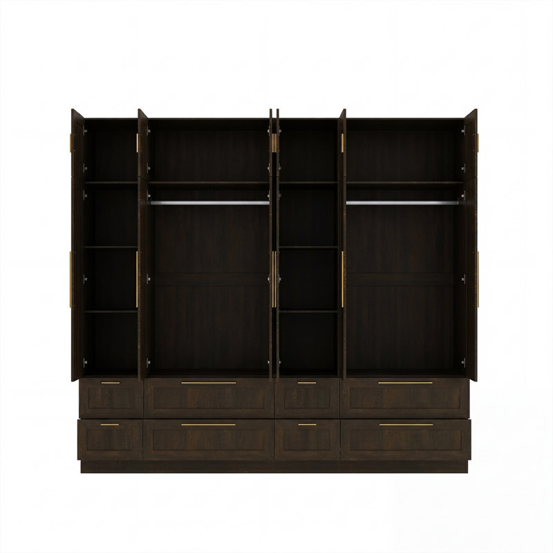 Grande armoire l 94,4 po, Brun