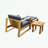 Acacia Wood Outdoor Lounge Set with coffee table-1175572632