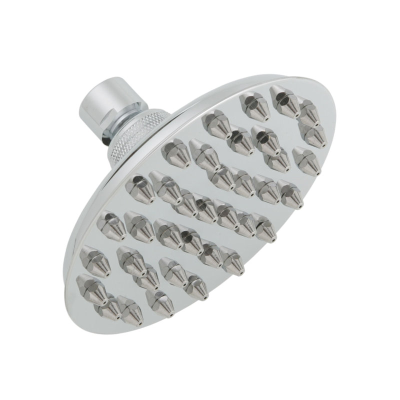 Banner 5 1/2" Vintage Ceiling Mount Sunflower Shower Head, Chrome