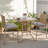 Pella Tall Bar Stool Set for Two with Matching Glass Table