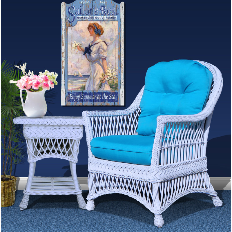 Fauteuil de 28 po Calderon, Cendré Macbeth, Blanc