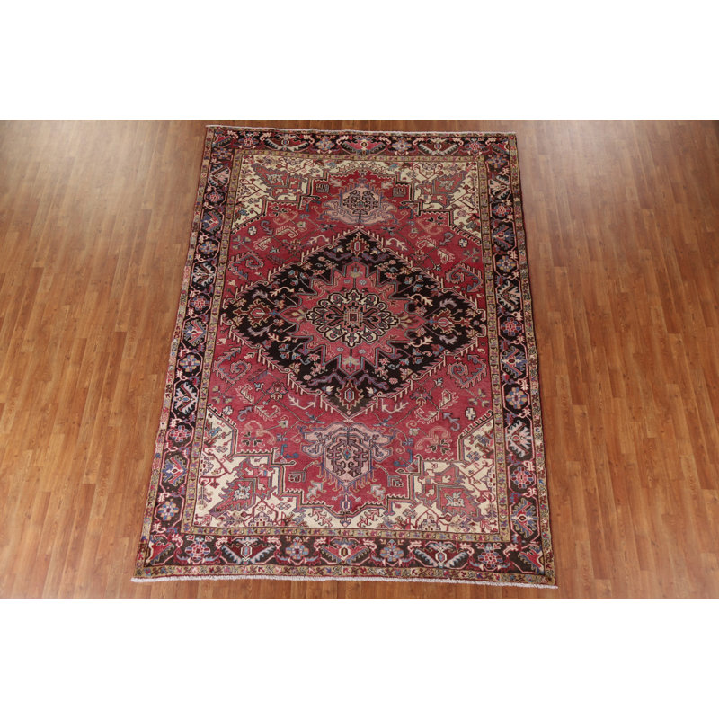 Tapis persan Heriz noué à la main 8 x 11