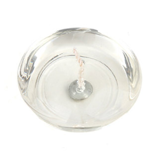Bougie flottante à gel transparente sans parfum, Blanc, Ensemble de 6