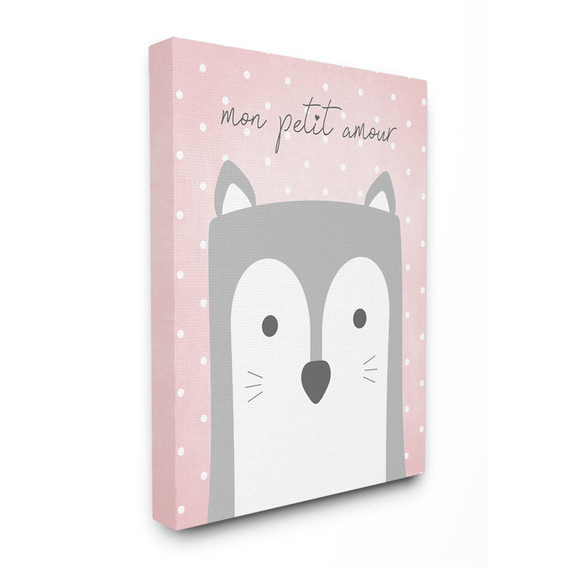 Décoration murale Kendrick Mon Petit Amour Fox Kids, Toile tendue, H 20 po x l 16 po