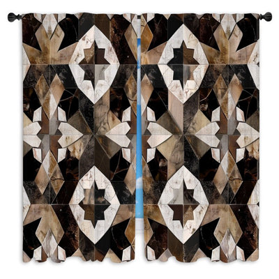 Paire de rideaux obscurcissant en polyester Mayamiko