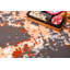 Tapis à motif abstrait rouge / beige-53922567
