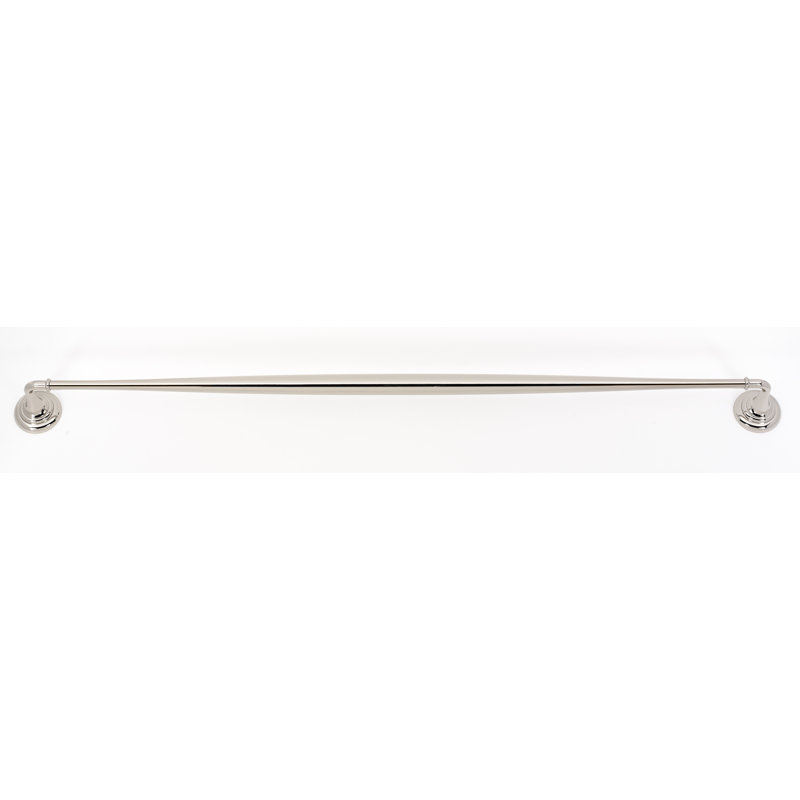 Charlies Towel Bar, Polished Nickel, 2" H x 32" L x 2.75" D