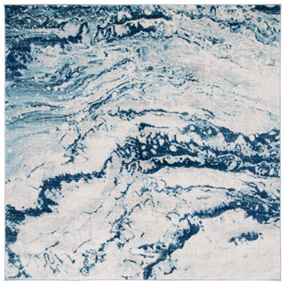 Tapis ivoire / bleu Haviland 276
