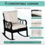 Chaise berçante en aluminium pour l'extérieur