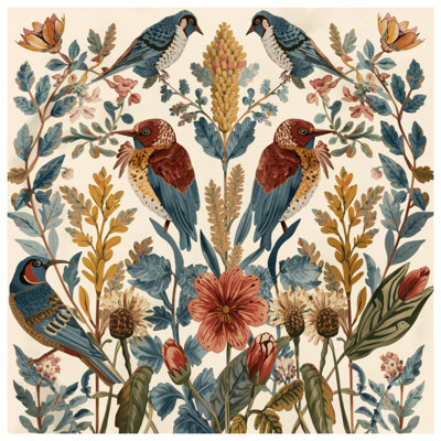 Housses de couette oiseaux et fleurs sauvages