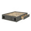 Structure de lit plateforme grand avec quatre tiroirs et rangement pour le pied de lit, sans tête de lit-564993126