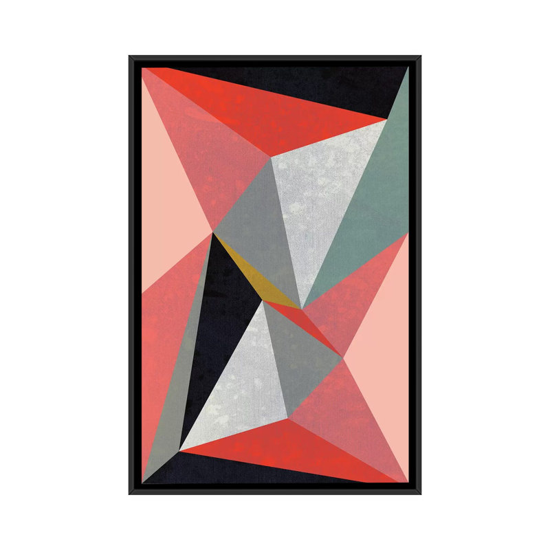 «Canvas III», impression sur toile, H 26 po x l 18 po x P 1,5 po, Toile avec cadre noir, Pas de tapis