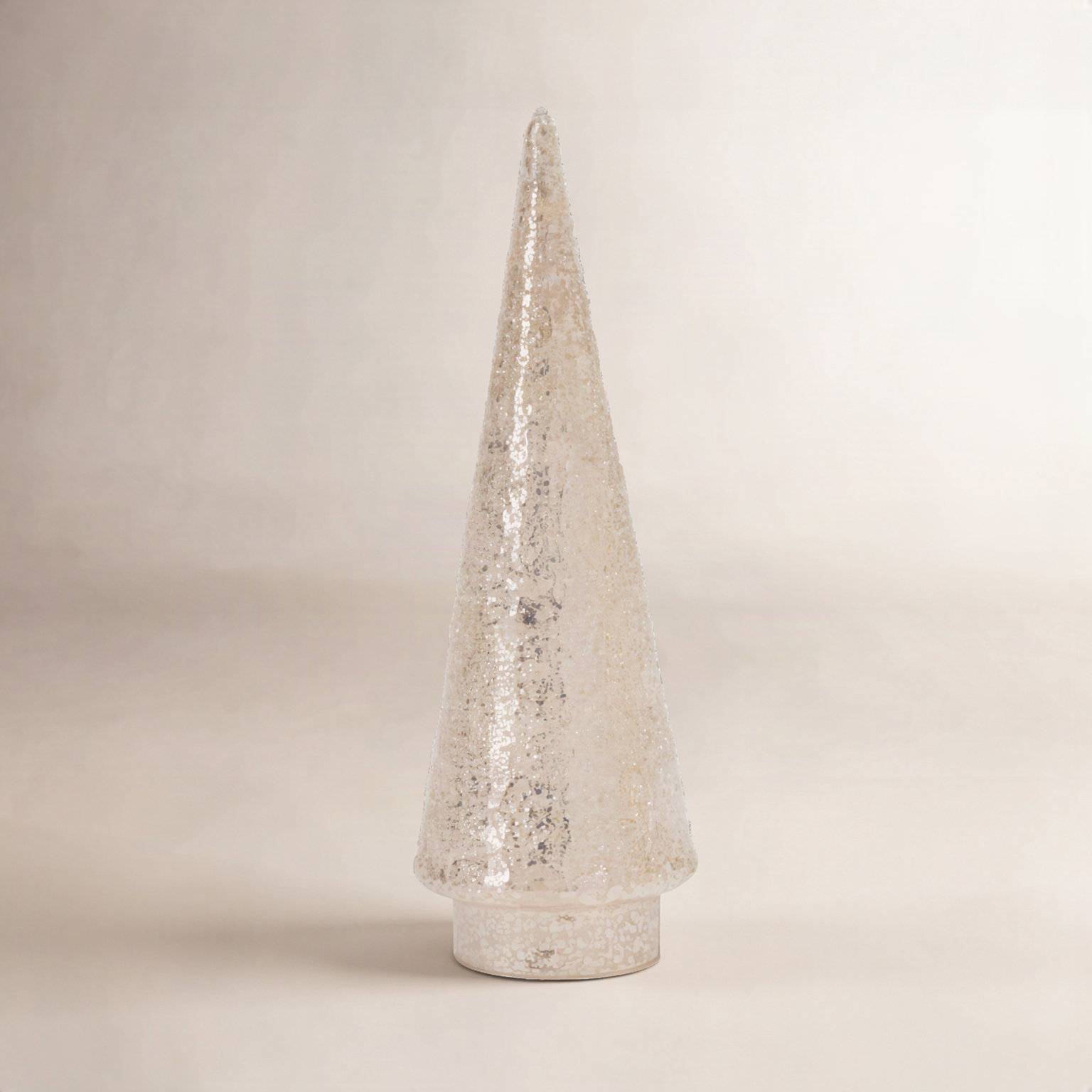 Lighted Metallic Tabletop Tree, 12.5 in x 4 in