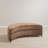 Crescent-Shaped Faux Fur Storage Ottoman-770304867