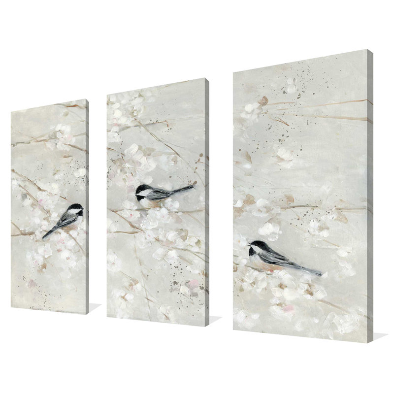 "Nature's Confetti II", ensemble de 3 impressions sur toile
