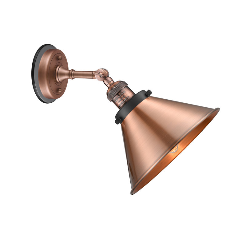 Chesterhill Armed Sconce, Antique Copper, Antique Copper/Matte Black