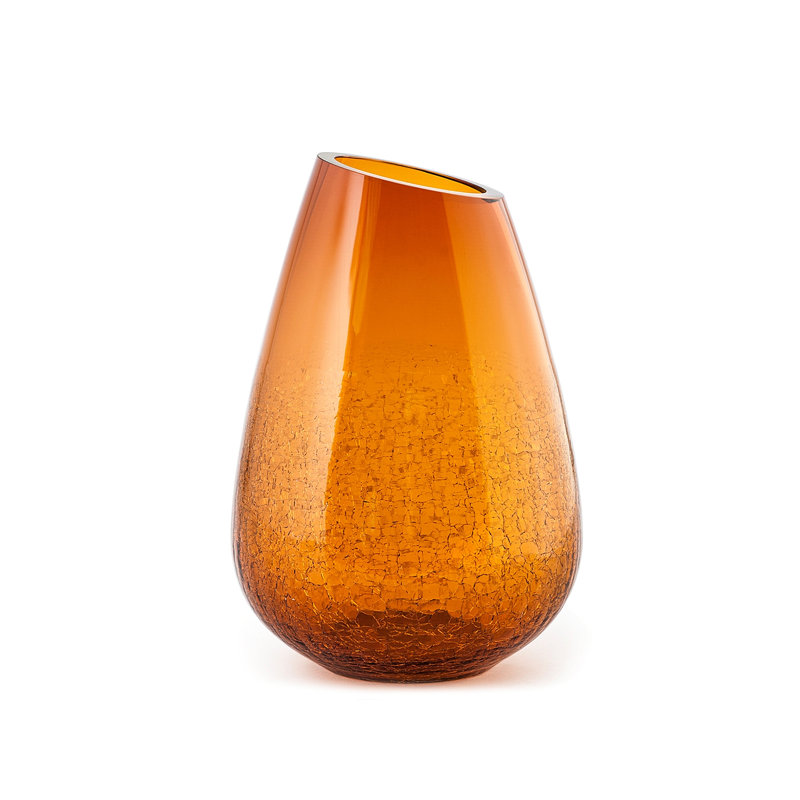 Ademaro Glass Table Vase 1, Orange