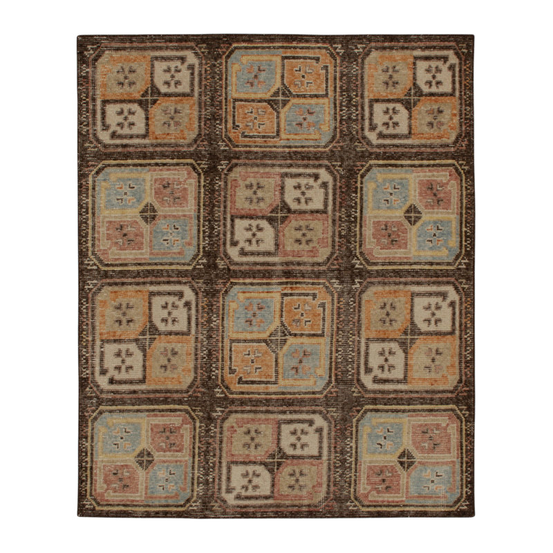 One-of-a-Kind 4’ X 4’11” Hand Knotted Area Rug, Rectangle 4' x 4'11"