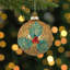Ornement de Noël en verre 4 po