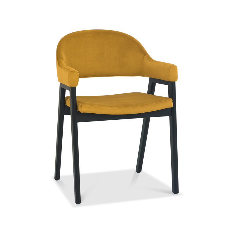 Camden Upholstered Back Armchair, Mustard