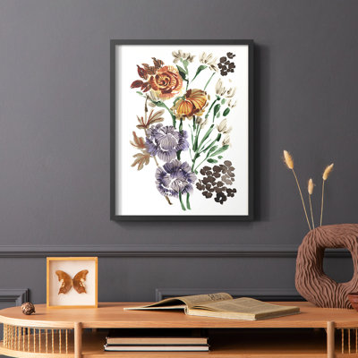 «Garden Bouquets I», reproduction encadrée - bois massif