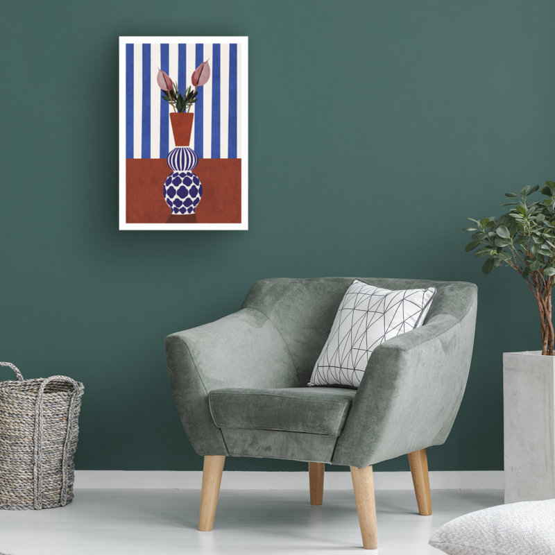 Emel Tunaboylu  Flower Vase 2 Canvas Art, 12" H x 19" W