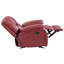 Fauteuil inclinable et oscillant rouge Elodie-106821996