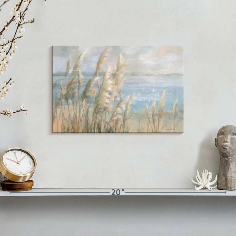 «Seaside Pampas Grass» sur toile, H 8 po x l 12 po x P 1 po