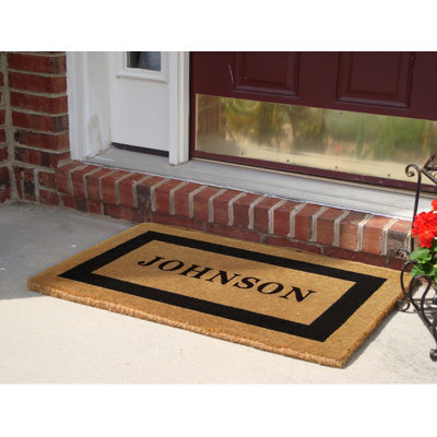 Tapis d'entrée antidérapant Gursimran 36 po x 22 po
