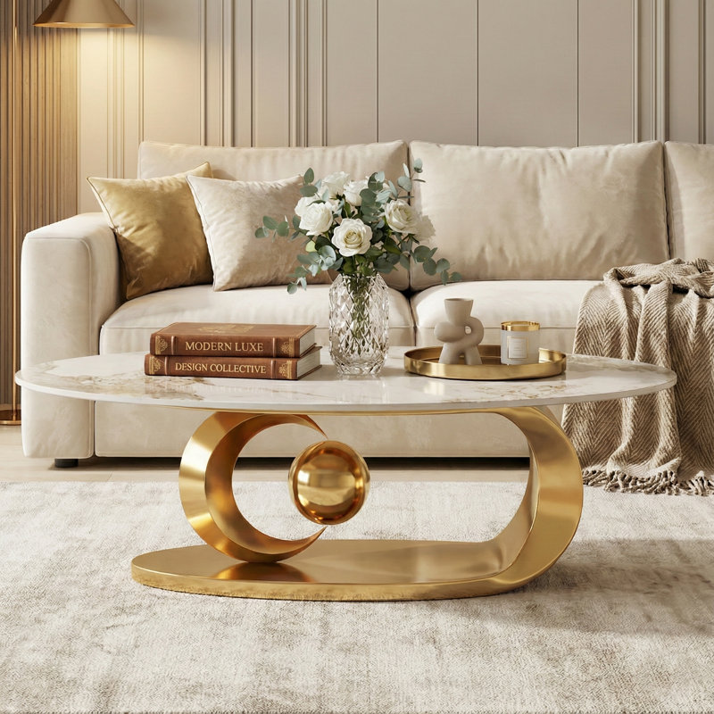 Coffee Table, Gold