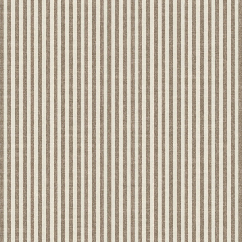June Upholstered Ottoman, Jane Stripe Burlap