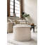 Cosipouf 60cm Wide Round Chevron Pouffe Ottoman-112500922