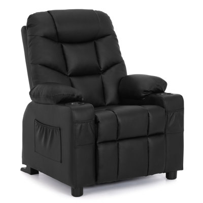 Goggans Kids Recliner with Anti-Tilt, Cup Holder