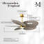 Alessandra - Ventilateur de plafond à cinq pales - DEL intégrée-103363415-103363420