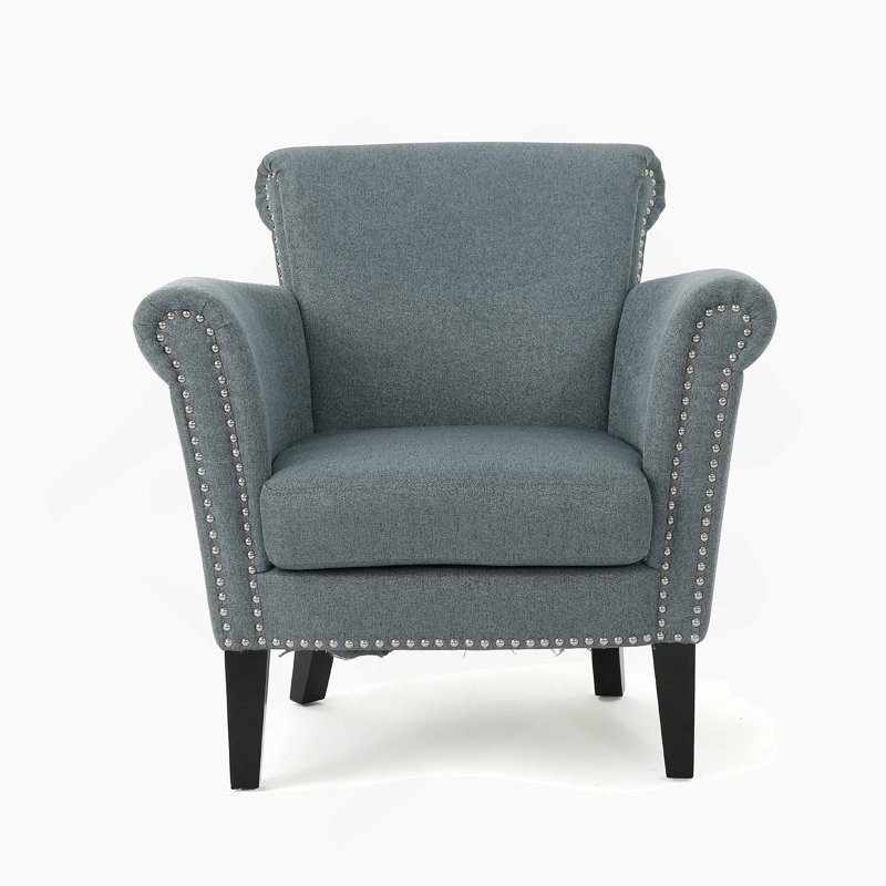 Fauteuil club, Bleu gris